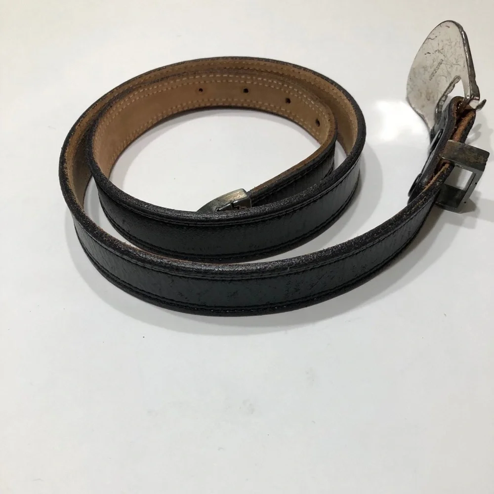 Nocona Leather Black 7/8 Width Belt Sz30 - Picture 6 of 6